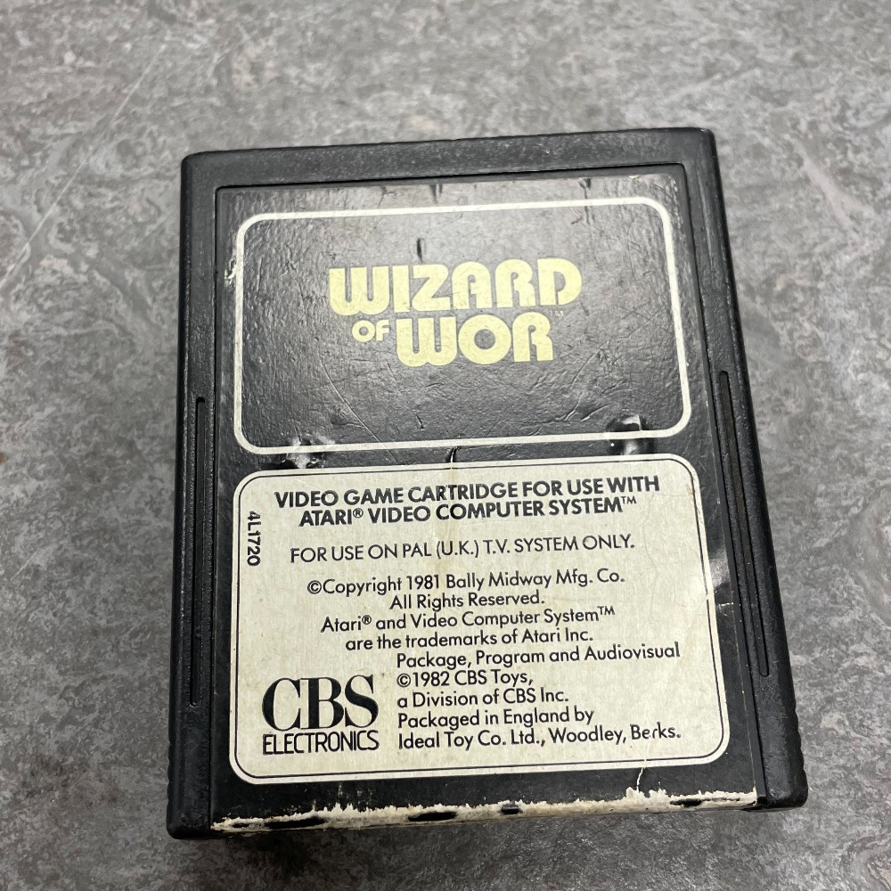 Jeu Atari 2600 Wizard Of Wor Version PAL - Cartouche Seule (Loose) - État Correct